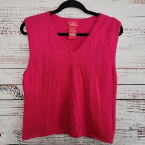 Oscar De La Renta XL Sleveless Sweater